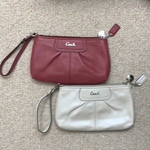 Set of two Coach wristlets